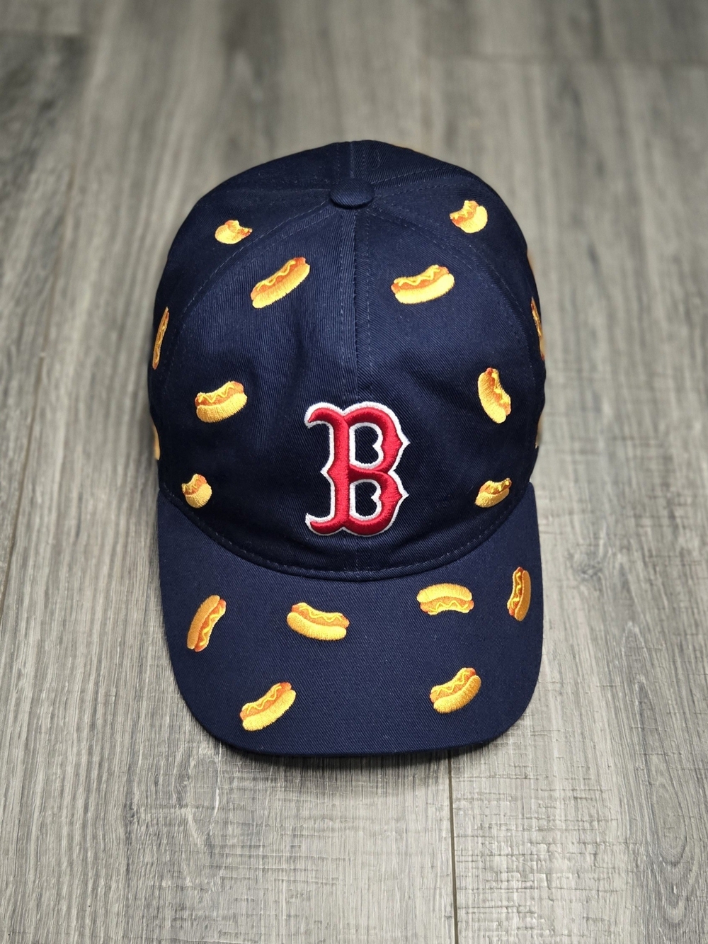 RARE Boston Red Sox Top Dog Hot Dog Hat Melonwear Fenway SGA MLB Navy OSFA.
